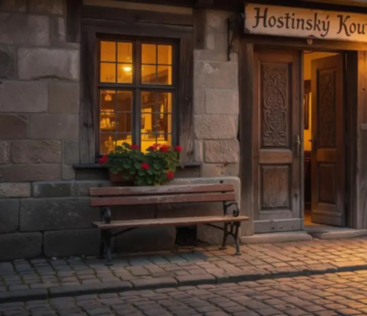 Hostinský Kout – pohled na fasádu tradičně-moderní české restaurace